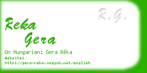 reka gera business card