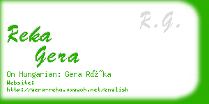 reka gera business card